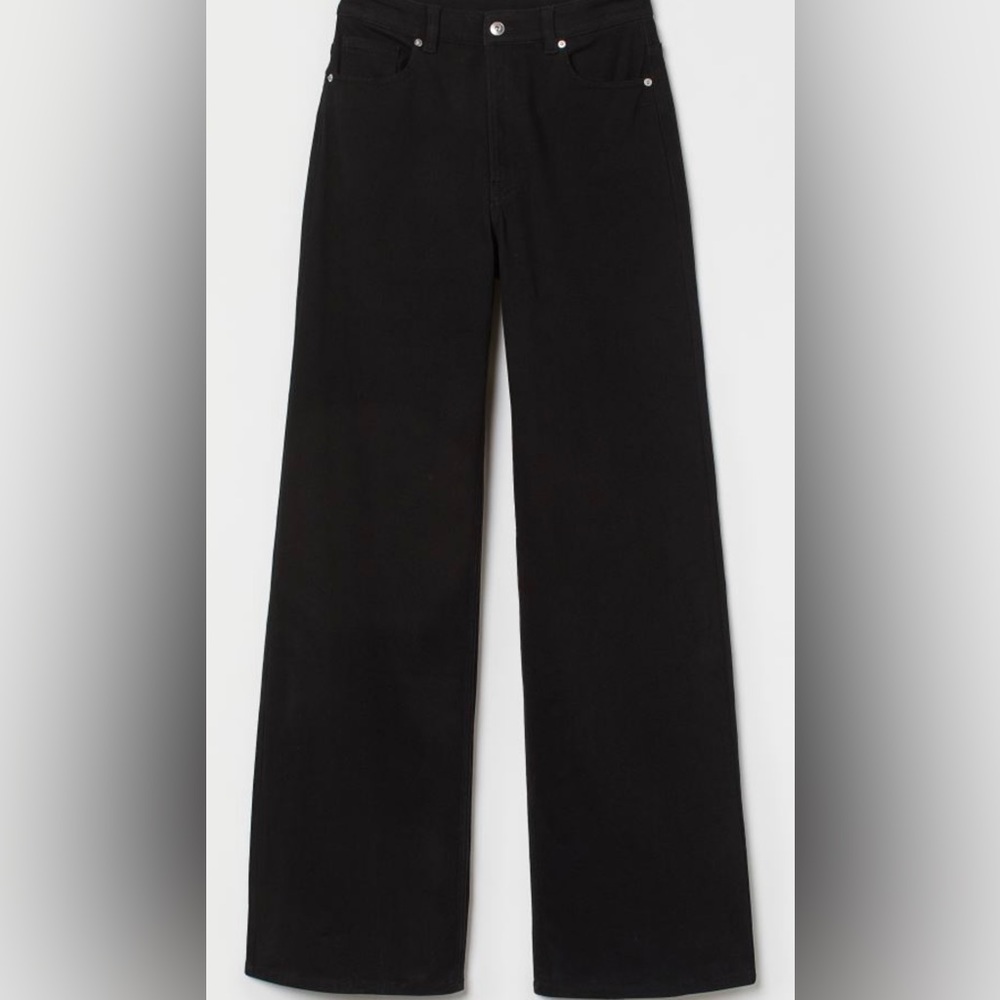 NWT H&M high waisted black jeans 6